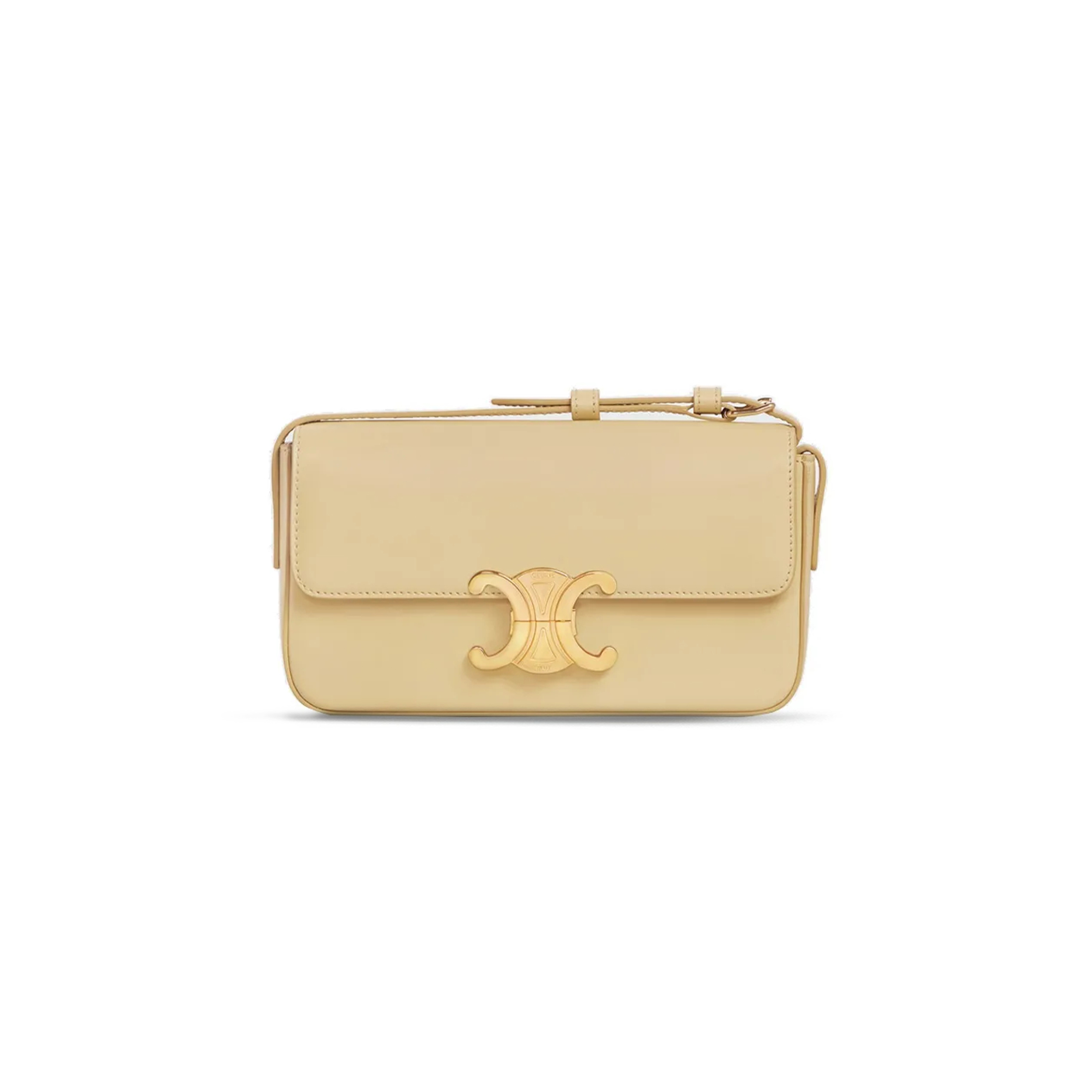 CELINE SHOULDER BAG CLAUDE IN SHINY CALFSKIN 194143BF4.11PA (20*10*4cm)